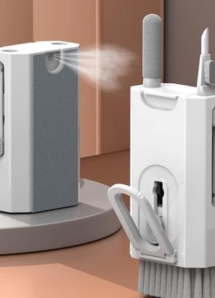 Багатофункціональний набір vhg q8 white 8в1 для електроніки та аксесуарів. multifunctional cleaning brush
