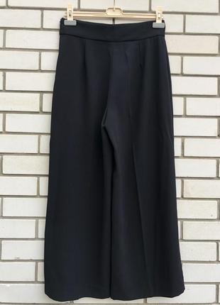 Черные классические брюки кюлоты,офисный стиль zara6 фото