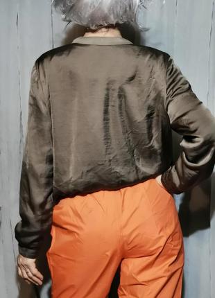 Куртка ветровка amy vermont на молнии атласная4 фото