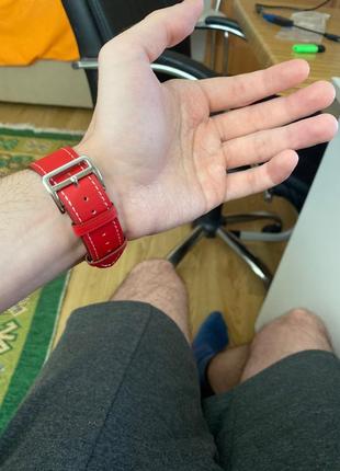 Кожаный браслет для apple watch2 фото