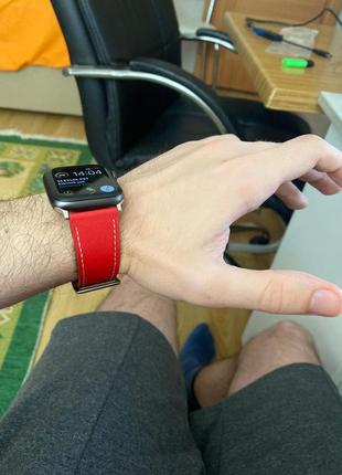 Кожаный браслет для apple watch3 фото