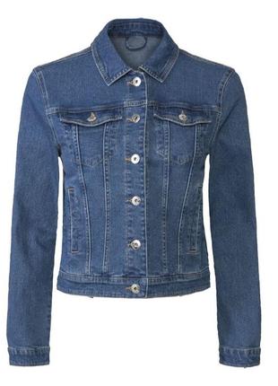 Суперская стильная джинсовая куртка esmara германия размер евро 46, маломерит3 фото