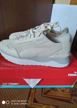 Puma r78 voyage білі шкіра кроссовки кросівки пума р. 38,54 фото