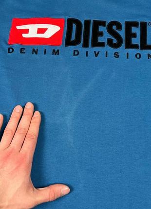 Diesel футболка з великим логотипом люкс новинка дізель вишитий логотип на літо9 фото