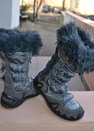 Высокие зимние термосапоги primigi goretex 28р.8 фото