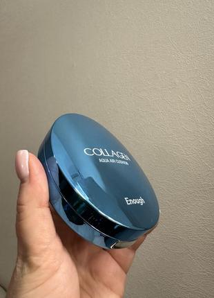 Увлажняющий кушон для лица enough collagen aqua air cushion с коллагеном