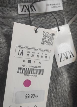Zara зара теплый кардиган пальто тренч шерсть р. м маломерит7 фото