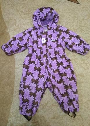 Зимовий комбінезон lenne для дівчинки на ріст 80см.