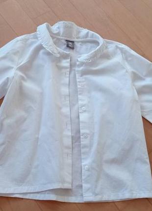 Блузка хлопковая на девочку 6-8 лет