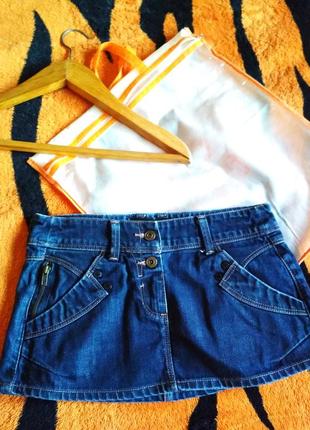Классная джинсовая мини юбка