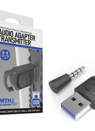 Беспроводной usb адаптер bluetooth приемник dongle донгл для наушников sony playstation ps4 ps5 pc пк