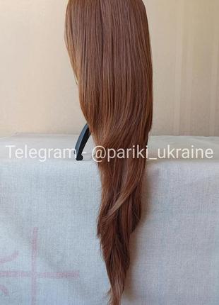 Новый рыжий парик, длинный, с чёлкой, термостойкий, парик3 фото