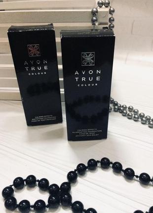 Avon true colour calming effects тональний крем ivory nude cream beige almond