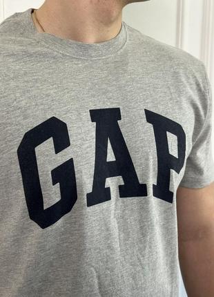 Чоловічі футболка | майка gap heather grey (тонка)5 фото