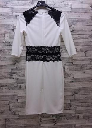 Белое нарядное платье mango 3