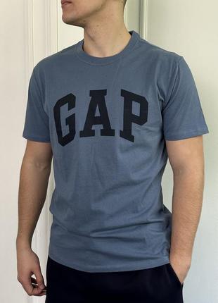 Мужская футболка &lt;unk&gt; майка gap bainbridge blue (тонкая)