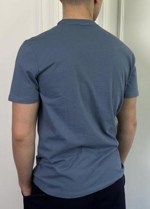 Мужская футболка &lt;unk&gt; майка gap bainbridge blue (тонкая)6 фото
