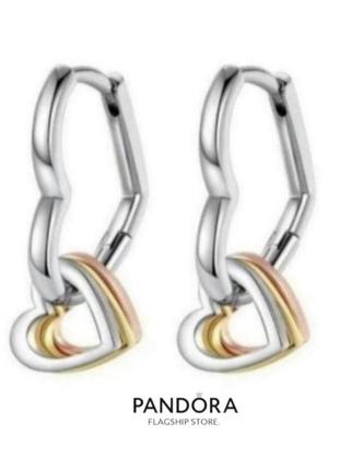 Сережки срібло silver_pandora original серьги