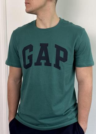 Мужская футболка &lt;unk&gt; майка gap jade stone green (тонкая)