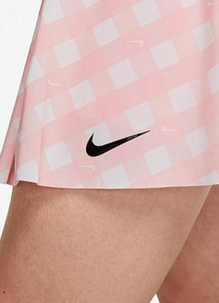 Nike court dri fit printed club skirt  юбка шорты теннисная новая оригинал3 фото