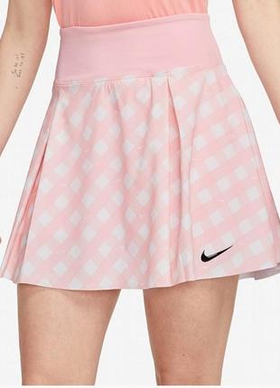 Nike court dri fit printed club skirt  юбка шорты теннисная новая оригинал1 фото