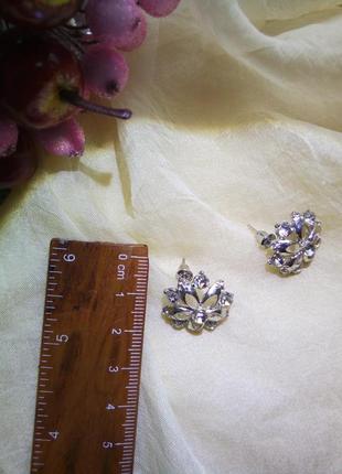 Серьги цветочки 3