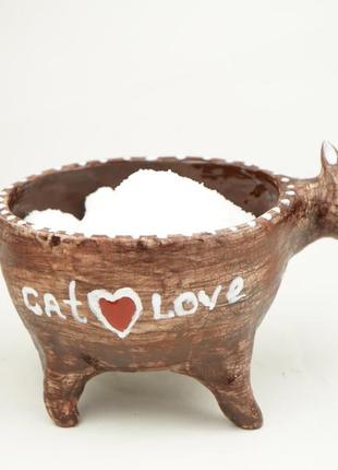 Сільничка кіт salt shaker cat аксесуар для кухні солонка