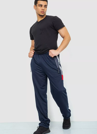 Спорт мужские брюки, цвет темно-синий, 244r41125