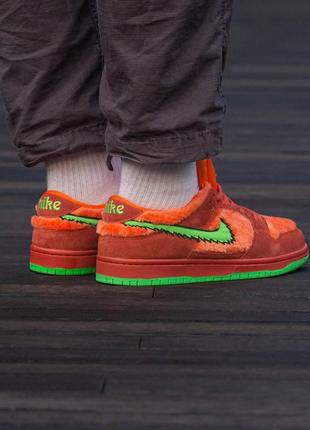 Кроссовки nike sb dunk low grateful dead bears orange7 фото