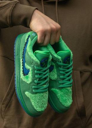 Кроссовки nike sb dunk low grateful dead bears green5 фото