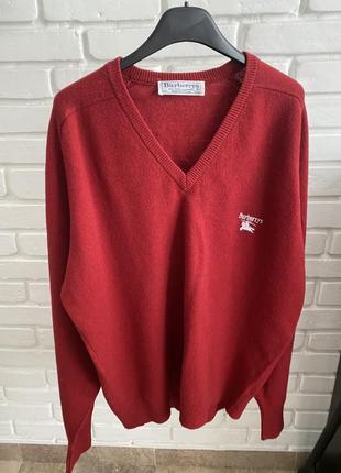 Burburrys оригинал свитер кофта на мыс 100% шерсть