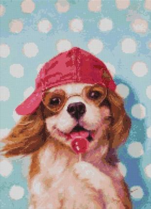 Алмазная мозаика "песик с леденцом" ©lucia heffernan dbs1229, 40x50 см от polinatoys