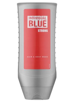 Шампунь - гель для душу для чоловіків " individual blue. strong " avon 250 ml.5 фото