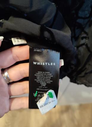 Шовкова прозора блузка бренд whistles шовк8 фото