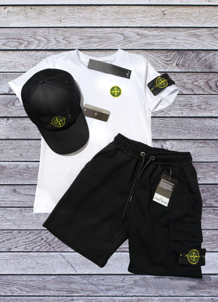 Літній костюм трійка stone island для хлопчика