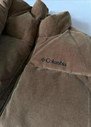 Columbia пуховик puffecttm corduroy jacket 205099 коричневый regular fit1 фото