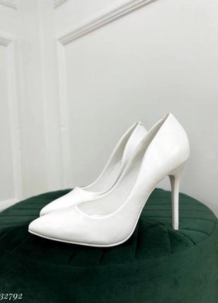 Білі туфлі човники, арт. 327928 фото