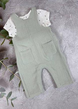 Комплект (комбинезон и боди) kiabi 3м, 60см