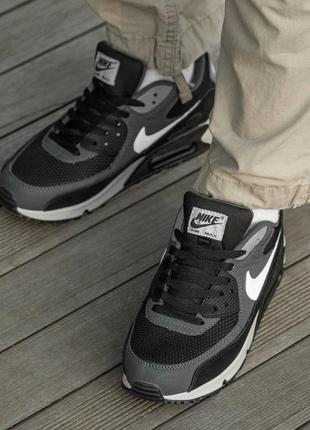 Кроссовки nike air max 90 
black\grey\white10 фото