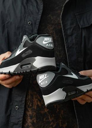 Кроссовки nike air max 90 
black\grey\white8 фото