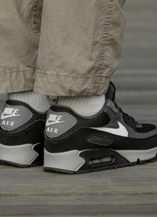 Кроссовки nike air max 90 
black\grey\white2 фото