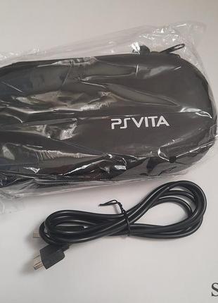 Чохол кейс playstation ps vita + usb зарядка кабель psvita fat pch 1000  (cable +case)