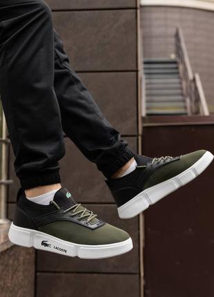 Lacoste khaki кросівки чоловічі