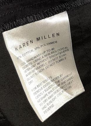 💝2+1=4 брендовая черная юбка карандаш с молниями миди karen millen, размер 44 - 467 фото