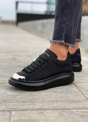 Жіночі кросівки alexandr mcqueen black metal