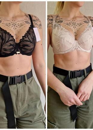 Yasemin av 2104 черный бюстгальтер push up ava с кружевом