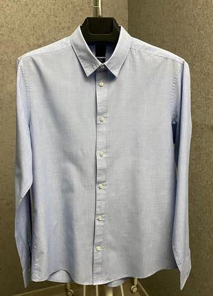 Голубая рубашка от бренда h&m2 фото