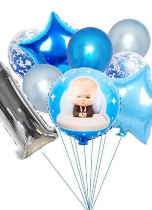 Фонтан із повітряних кульок бос молокосос