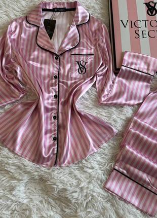 Женская пижама ❤️ victoria ́s secret в полоску