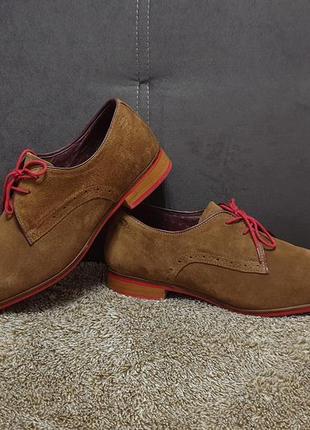 Чоловічі шкіряні туфлі від англійського бренда london brogues3 фото
